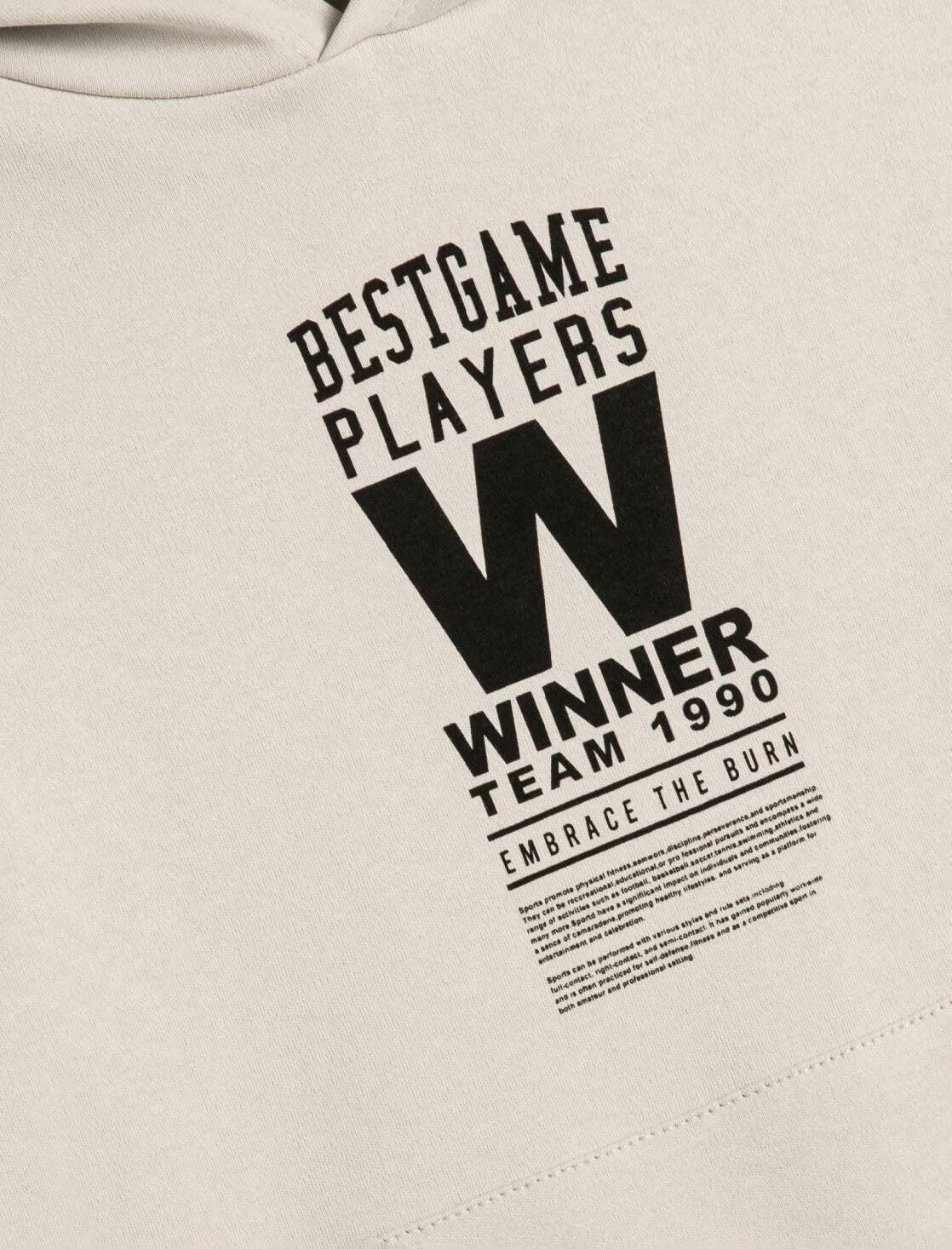 Худі Koton для хлопчиків, кишеня-кенгуру, принт з гаслами, бавовняна толстовка, фото №4