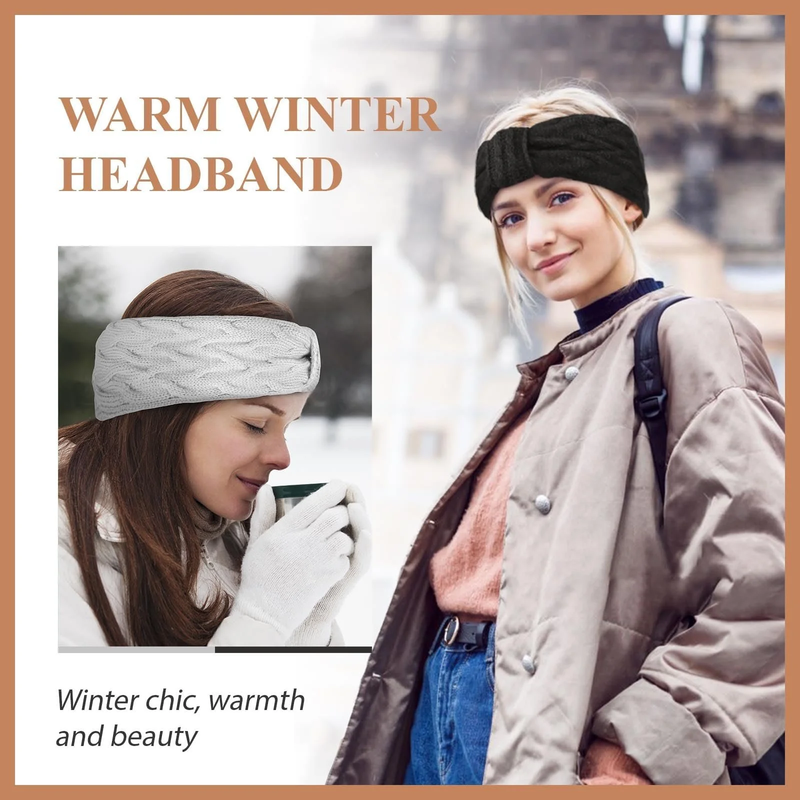 В'язана Пов'язка на Голову для Жінок, фото №3 В'язана Пов'язка на Голову для Жінок, фото №3