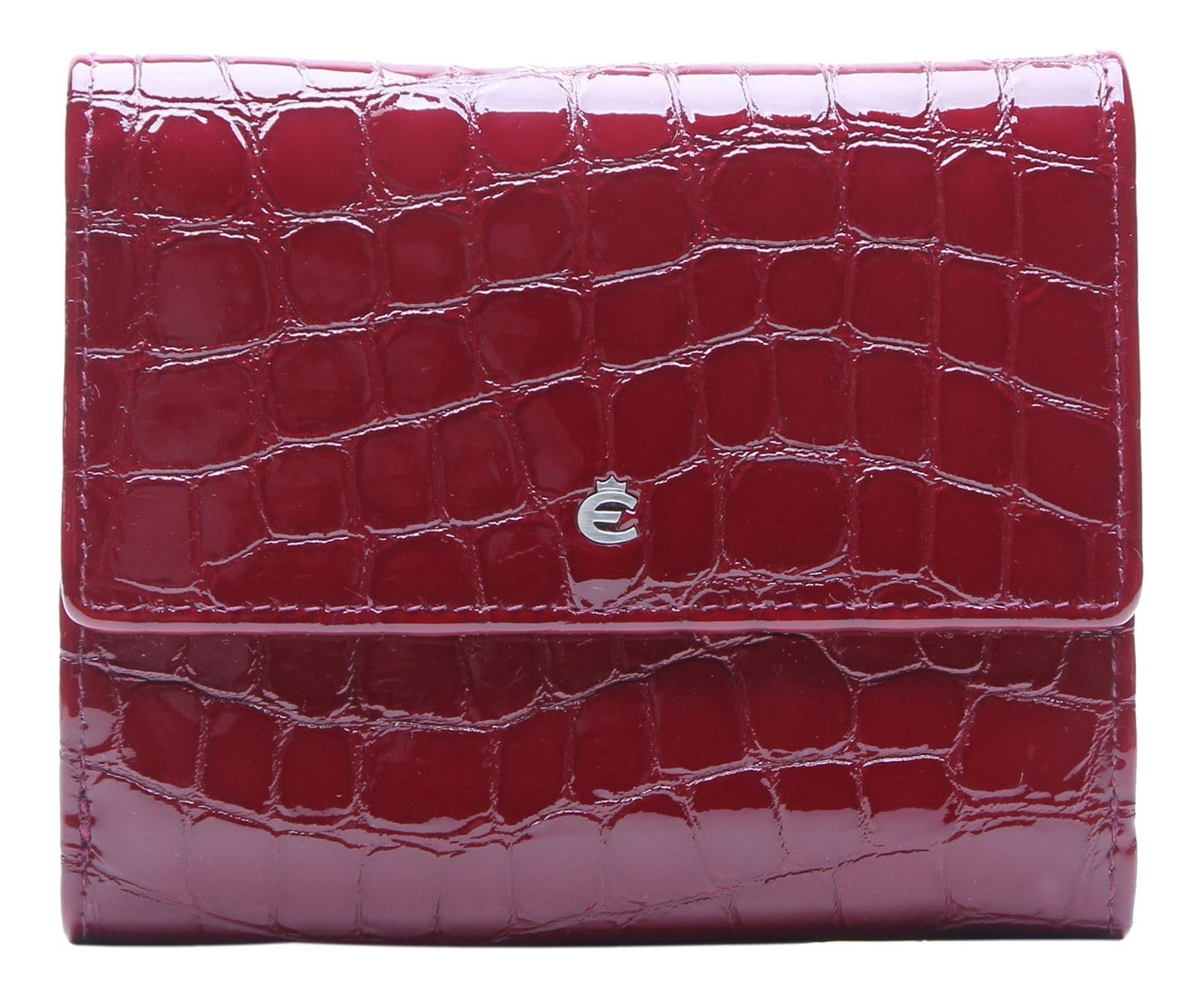 Кошелек кожаный Esquire Nice RFID Protection 12.5 см, красный, RFID кошелек, фото №1