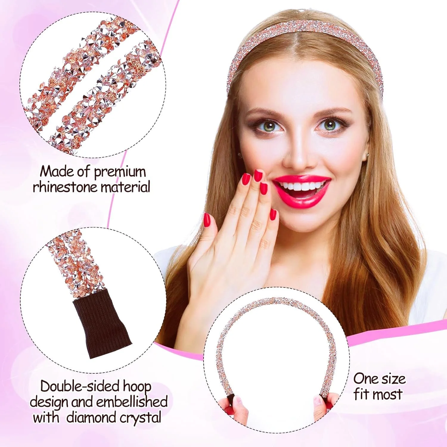 Обруч Alpenflüstern з блискітками та стразами для жінок, фото №3