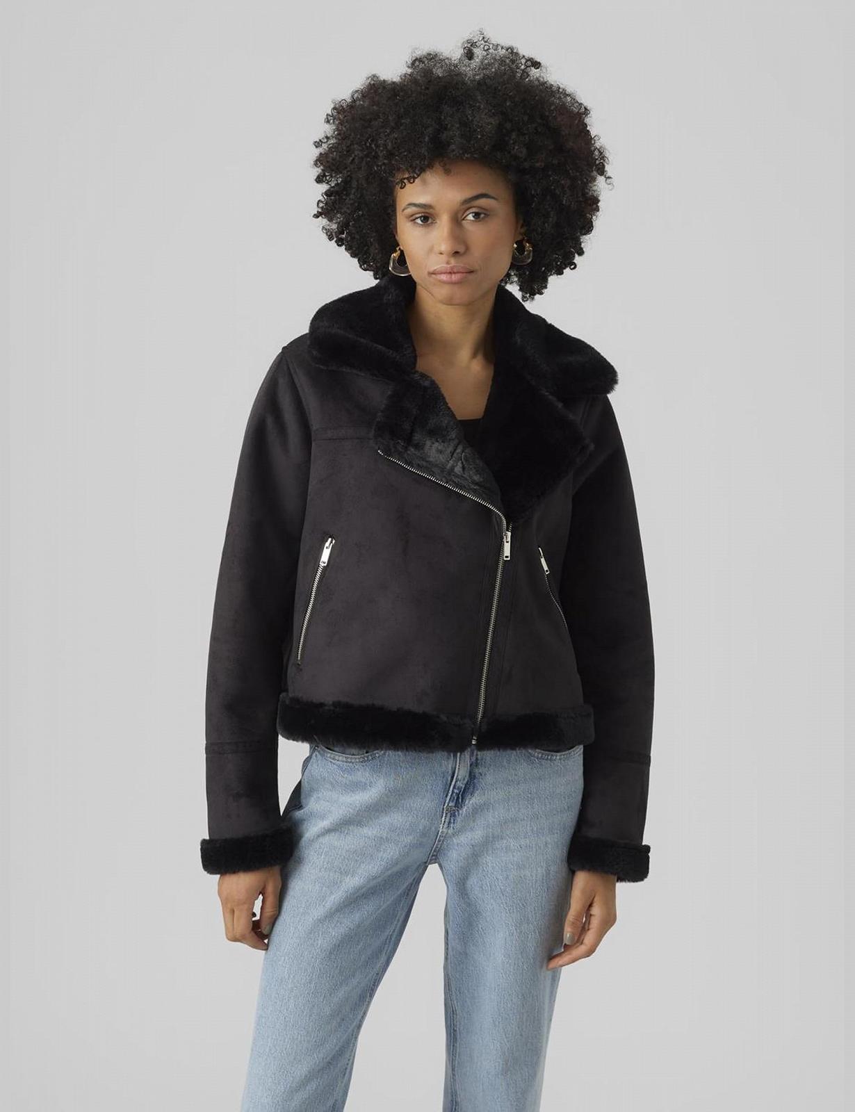 Куртка VERO MODA Vmpeggy Faux Suede Jacket Boos, фото №2