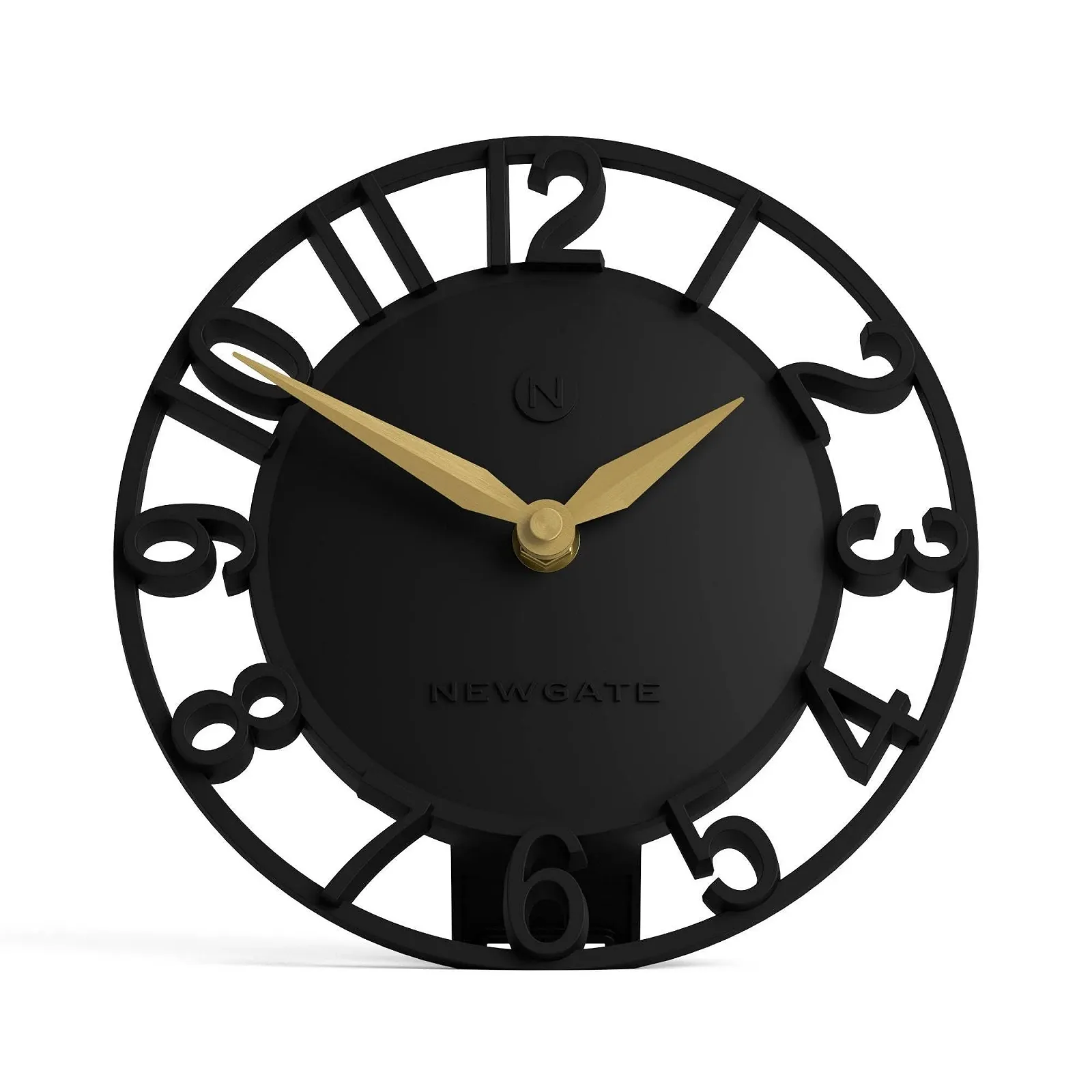 Настольные часы NEWGATE Timewarp, круглые скелетовидные, черные, фото №1 Настольные часы NEWGATE Timewarp, круглые скелетовидные, черные, фото №1