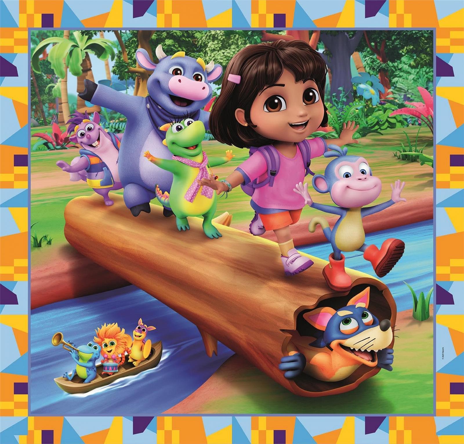 Пазл Clementoni Dora The Explorer 25078 3 x 48 деталей, фото №6