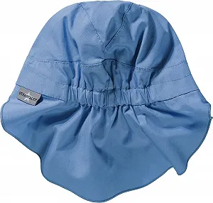 Кепка с козырьком Sterntaler Basic с защитой шеи - Детская шапка для девочек с защитой шеи, ушными клапанами и завязками - Защита от УФ-излучения 50+ из поплина (органического) - Летний головной убор synthetic.ua - Фото 1