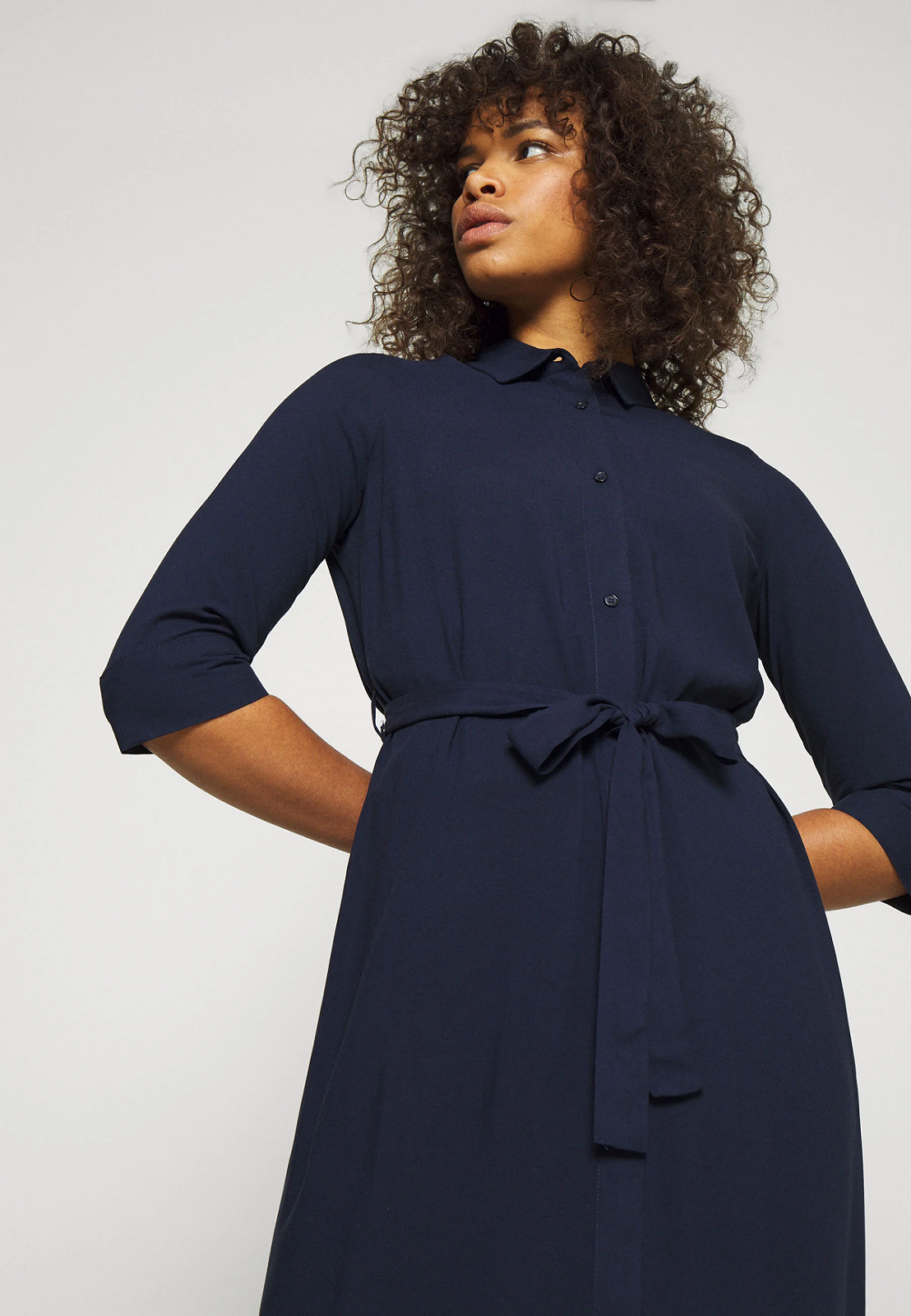 Сукня ONLNOVA LIFE 3/4 LONG SHIRT DRESS  AOP 15221147 Night Sky ONLY Темно-синій XS, фото №2
