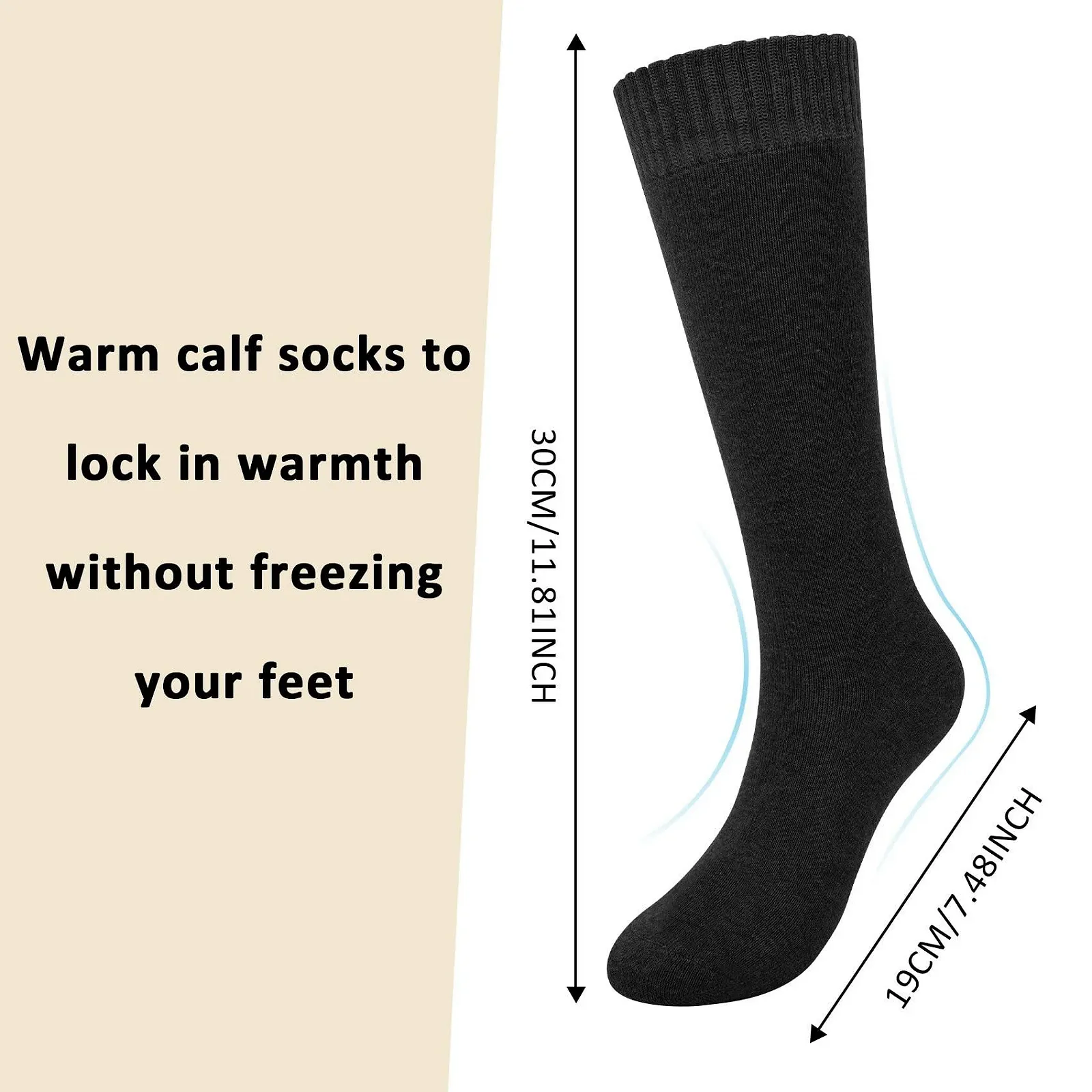 4 пари жіночих гольфів Пухнасті гетри, фото №3