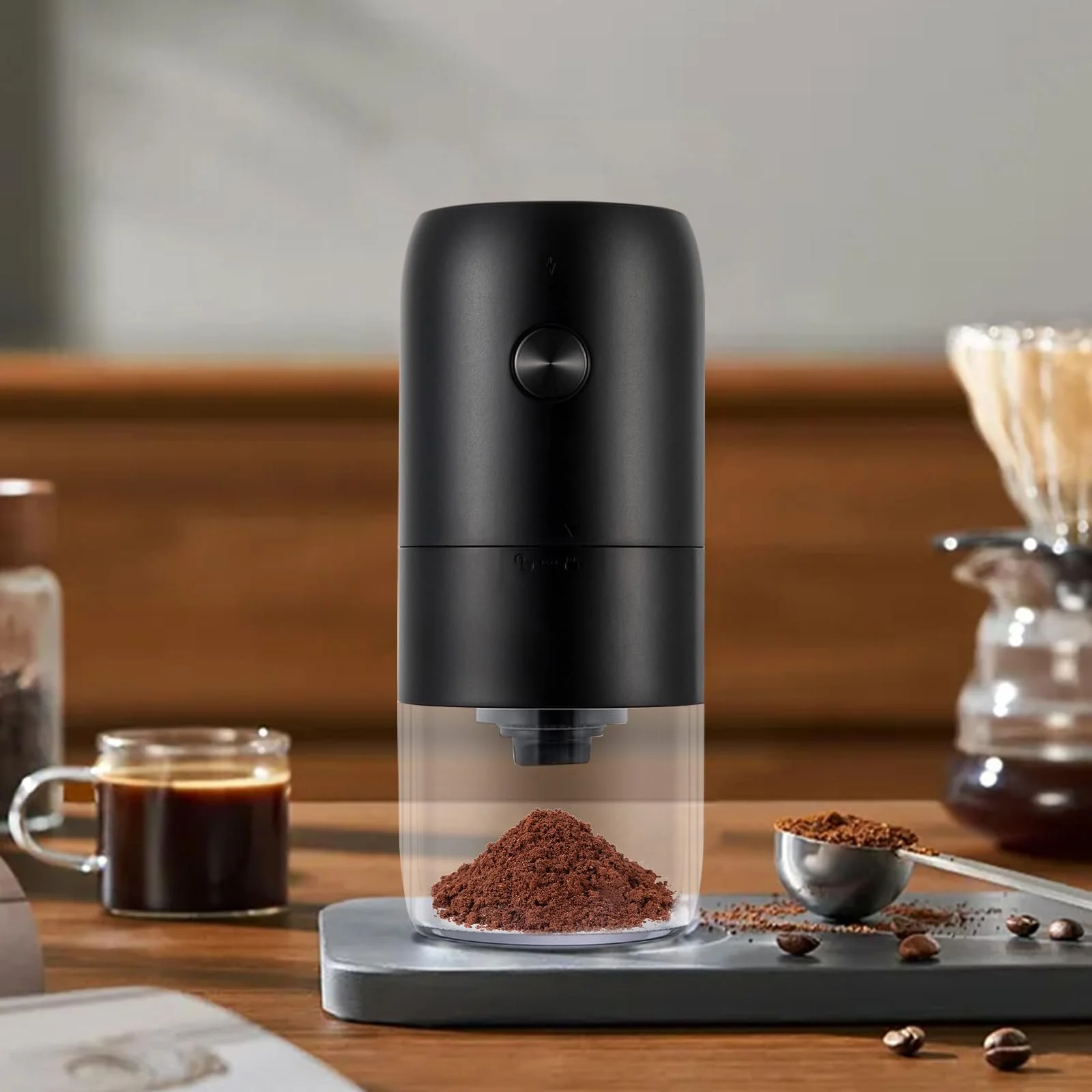 Кавомолка електрична Пропелерні млини Дрібний помел з кабелем живлення Type-C, фото №3 Кавомолка електрична Пропелерні млини Дрібний помел з кабелем живлення Type-C, фото №3