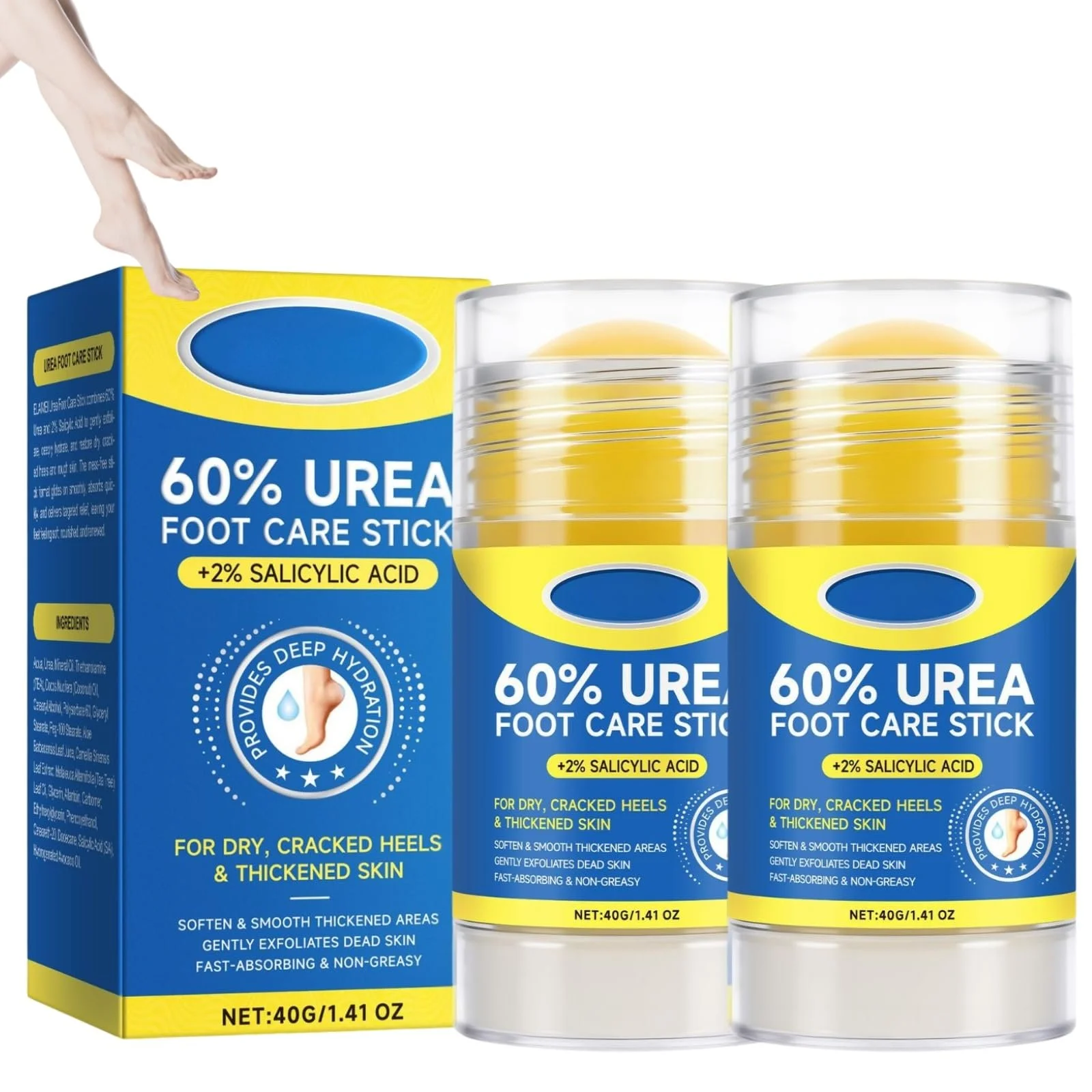 Крем для ног с мочевиной 60% и салициловой кислотой 40 г, фото №1