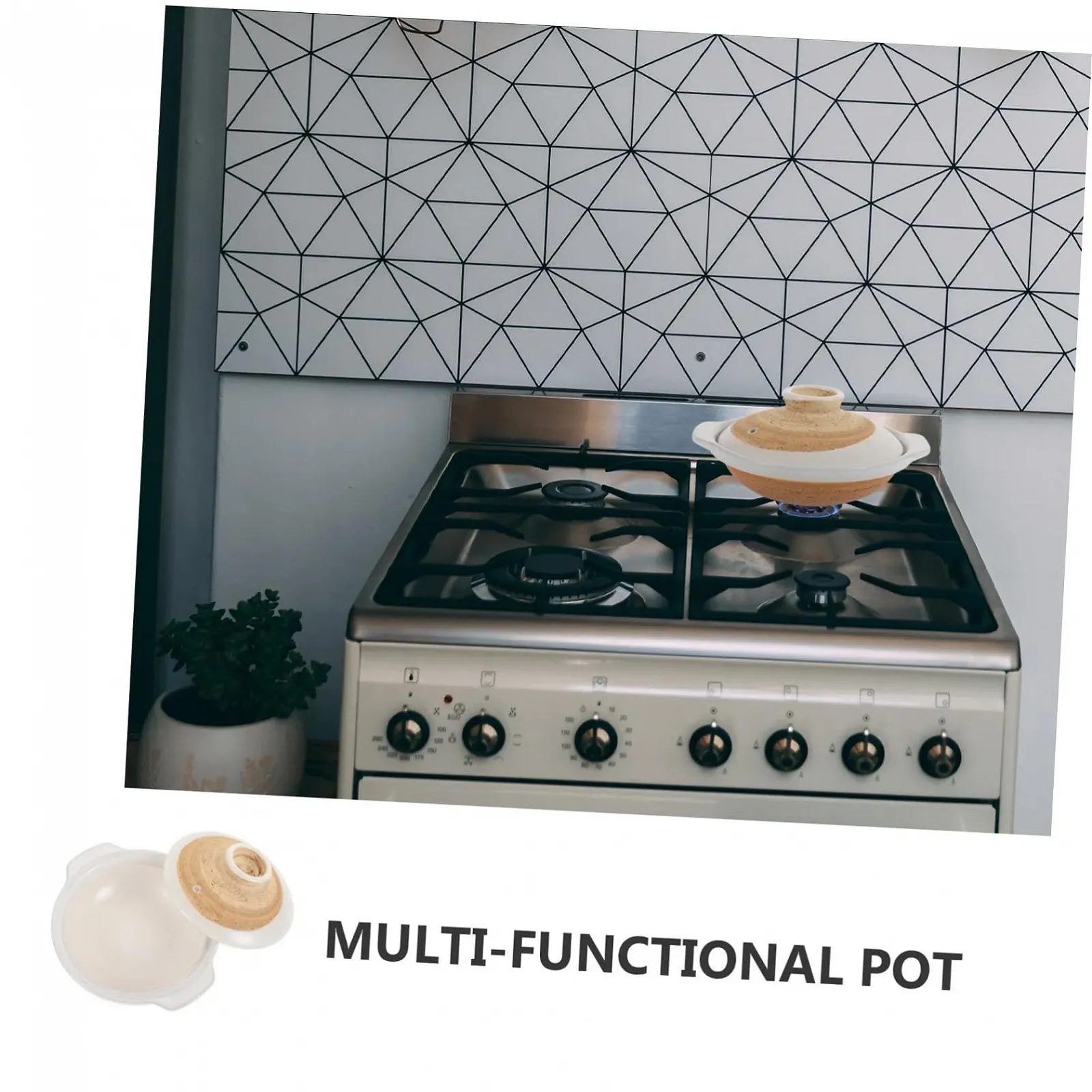 Горшок для тушения Toyvian керамический термостойкий с антипригарным покрытием, фото №7 Горшок для тушения Toyvian керамический термостойкий с антипригарным покрытием, фото №7