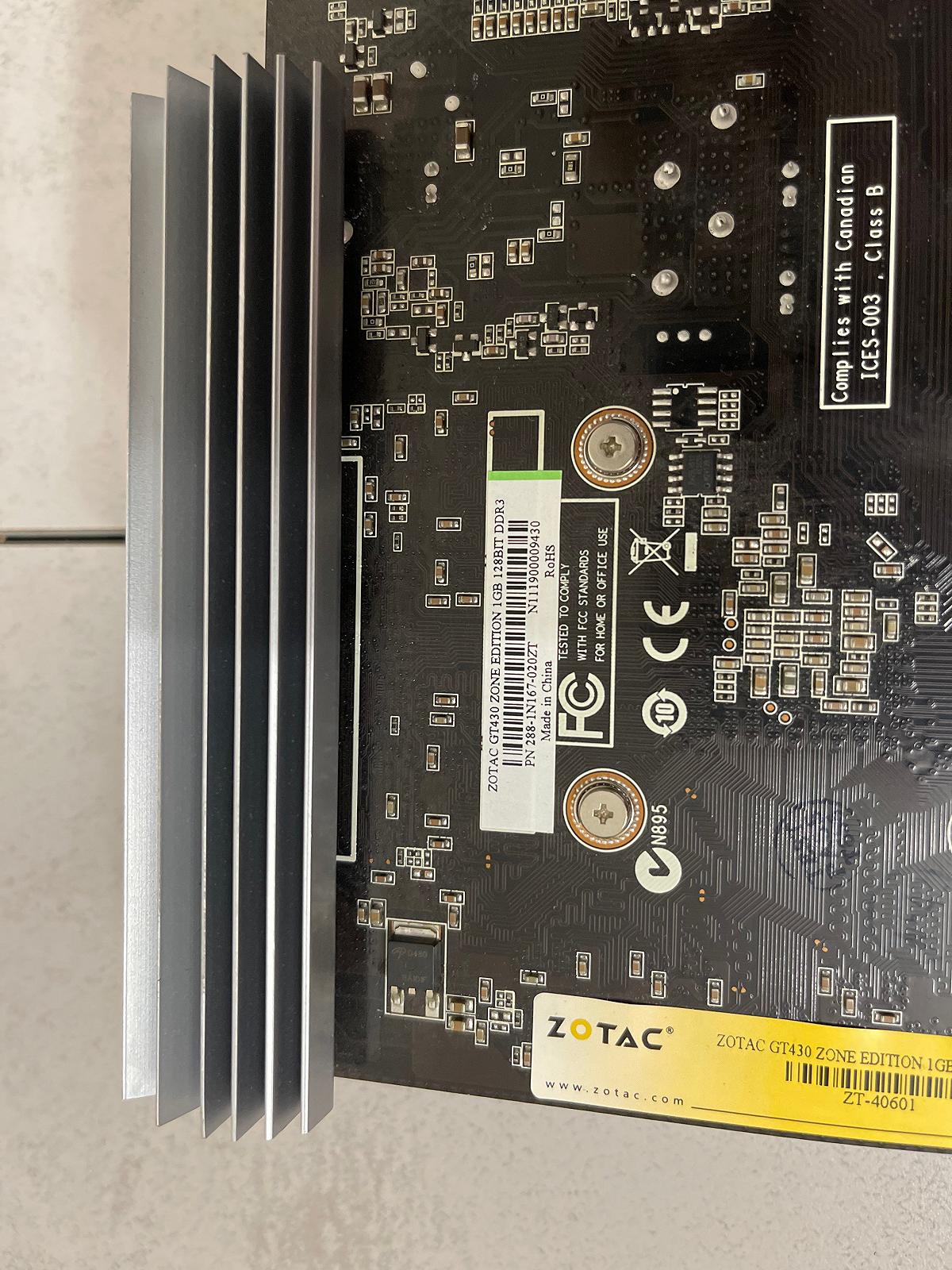 Видеокарта для ПК - ZOTAC GT 430 Zone Edition 1GB 128-bit DDR3, фото №5 Видеокарта для ПК - ZOTAC GT 430 Zone Edition 1GB 128-bit DDR3, фото №5