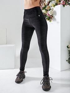 Женские модные велюровые лосины OB194/199 размер 44 цвет черный - Фото 1