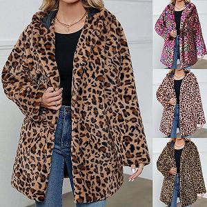 Штучна шуба з капюшоном synthetic.ua - Фото 1