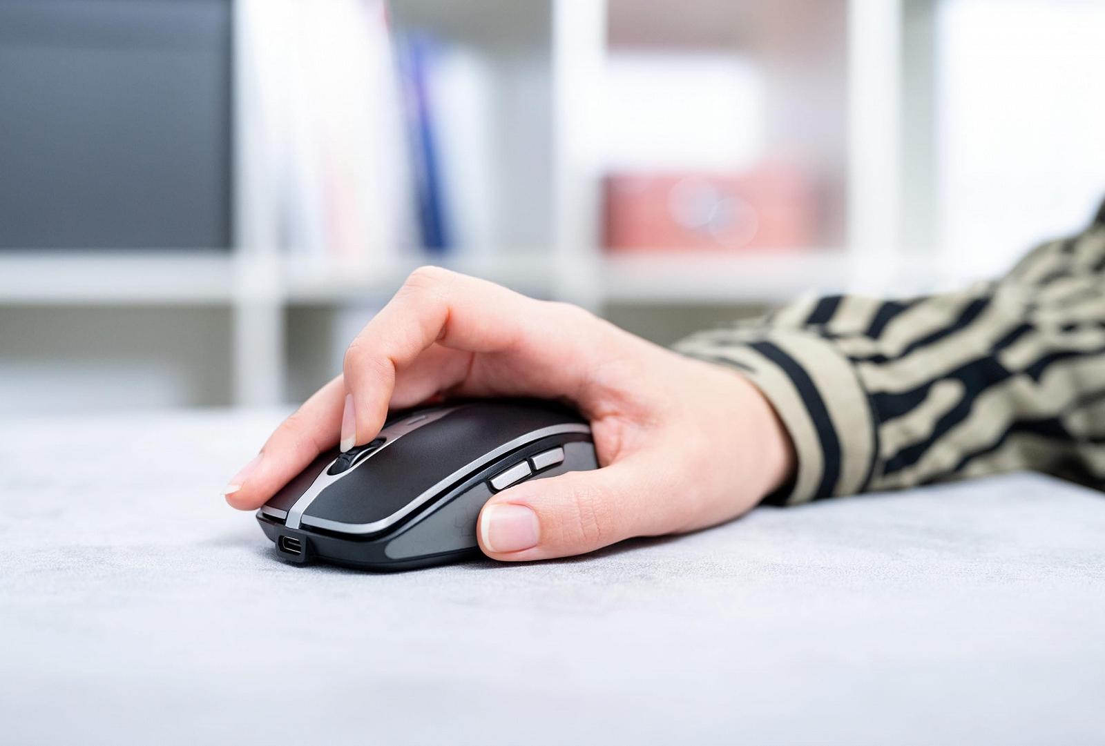 Миша CHERRY MW 9100 Бездротова, Bluetooth або 2.4 GHz, регульована роздільна здатність до 2400 dpi, акумуляторна, чорна, фото №3