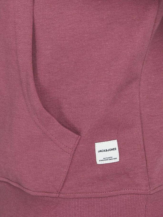 Худі JJEBASIC SWEAT HOOD NOOS 12182537-Hawthorn Rose-Fit:REG Jack&Jones  XL, фото №3