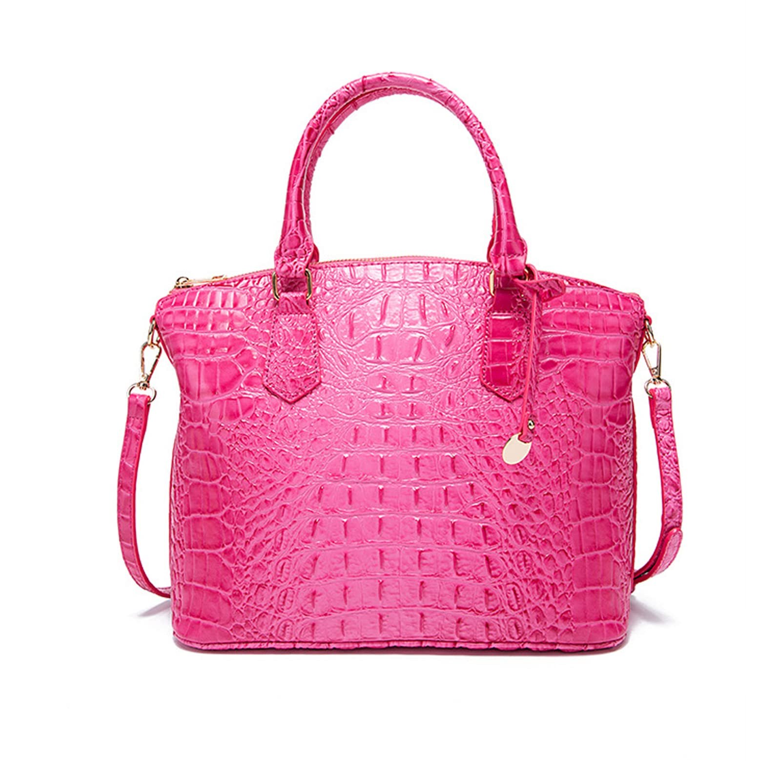 Сумка жіноча NICOLE & DORIS, середня, крокодиловий візерунок, елегантна, лакована шкіра, для офісу, покупок та подорожей, фото №1 Сумка жіноча NICOLE & DORIS, середня, крокодиловий візерунок, елегантна, лакована шкіра, для офісу, покупок та подорожей, фото №1