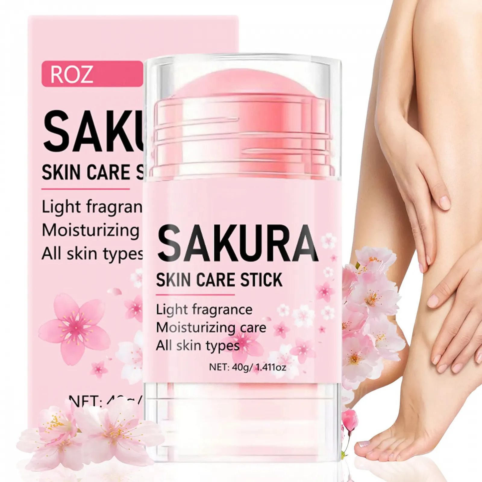 Крем Sakura Foot Care Cream увлажняющий против трещин с мочевиной 40 г Розовый, фото №1