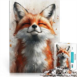 Купить Пазл Smiling Fox Акварельная лиса 1000 элементов 38 x 26 см - Фото 1 Пазл Smiling Fox Акварельная лиса 1000 элементов 38 x 26 см - Фото 1