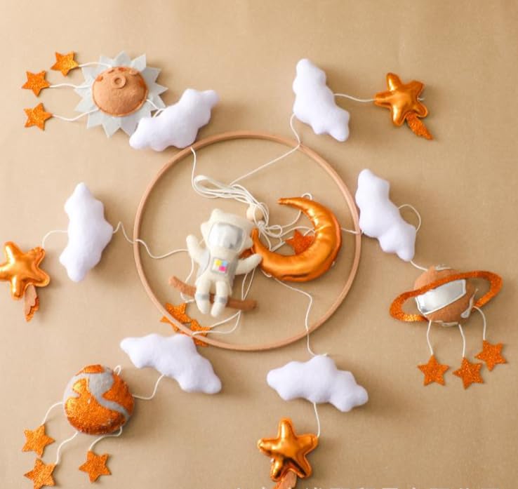 Держатель для мобиля на детскую кроватку Mobile Деревянный Шар Фетровый Подарок новорожденным Украшение Подарок для мальчиков и девочек Висячие Ветряные колокольчики Колокольчик для кровати Игрушки для детской кроватки (A), фото №3 Держатель для мобиля на детскую кроватку Mobile Деревянный Шар Фетровый Подарок новорожденным Украшение Подарок для мальчиков и девочек Висячие Ветряные колокольчики Колокольчик для кровати Игрушки для детской кроватки (A), фото №3