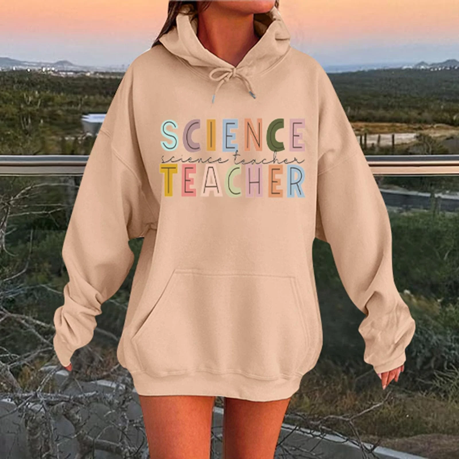 Женский Худи Однотонный/Принт Куртка на молнии Y2K Милый Худи для девушек/подростков Длинные Толстовки с капюшоном Классический Пуловер Свободный, Праздничный, для вечеринки, для отпуска, фото №3