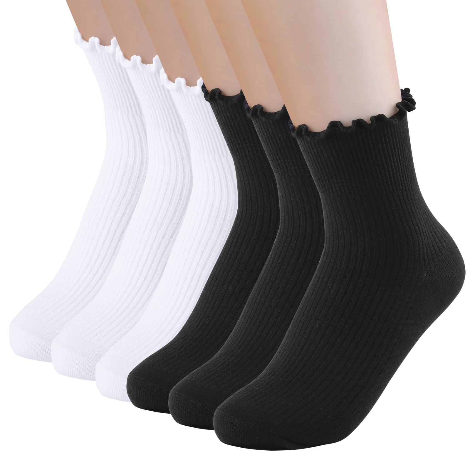 Женские носки с оборками Хлопок (6 пар), фото №1