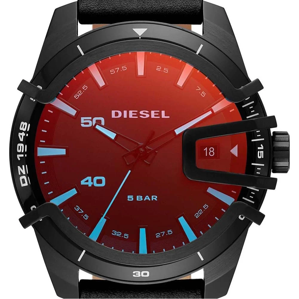 Годинник DIESEL Caged Чоловічий, кварцовий механізм з силіконовим, нержавіючої сталі або шкіряним ремінцем, фото №5 Годинник DIESEL Caged Чоловічий, кварцовий механізм з силіконовим, нержавіючої сталі або шкіряним ремінцем, фото №5