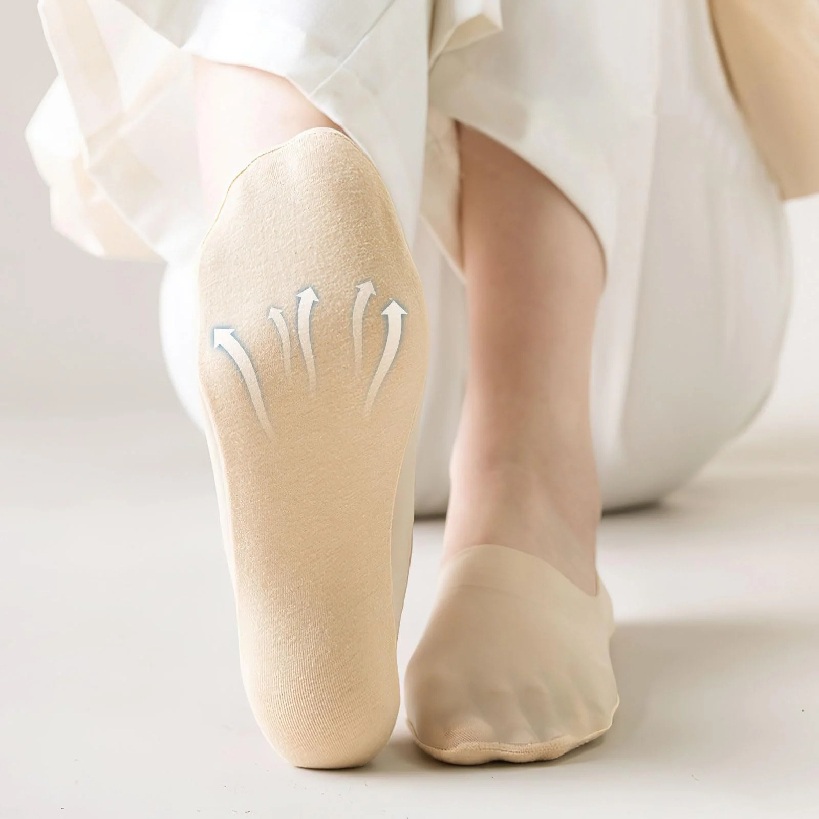 Шкарпетки Invisible Ice Silk, 5 пар, Кольорові, фото №4