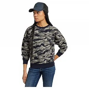 Свитшот G-STAR Свободный Lace AOP - Фото 1