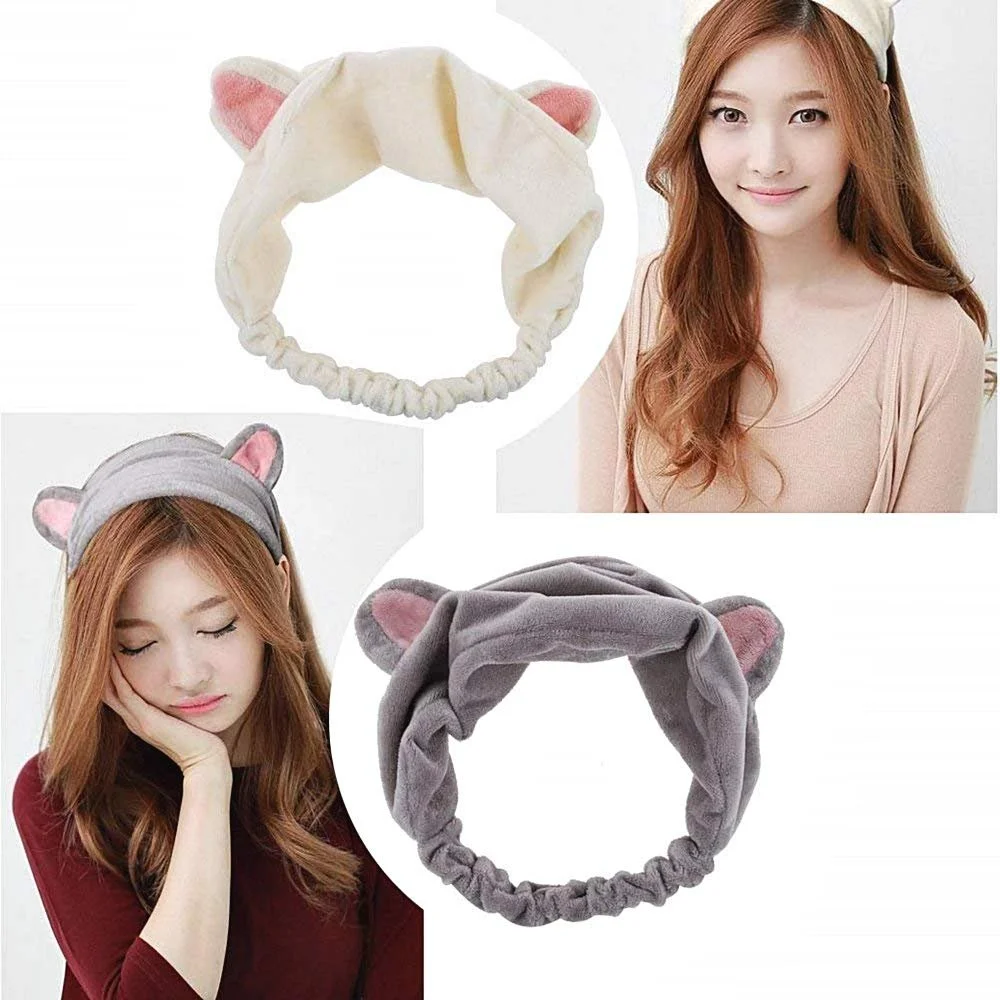 Жіночий Пов'язка Кішка Зима Теплий Сірий, фото №2