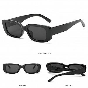 Вінтажні сонцезахисні окуляри Прямокутні WDZAYXC для жінок і чоловіків Модні Ретро Квадратна оправа UV400 synthetic.ua - Фото 1