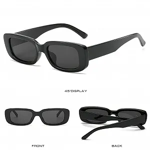 Винтажные солнцезащитные очки Прямоугольные WDZAYXC для мужчин и женщин Модные Ретро Квадратная оправа UV400 synthetic.ua - Фото 1