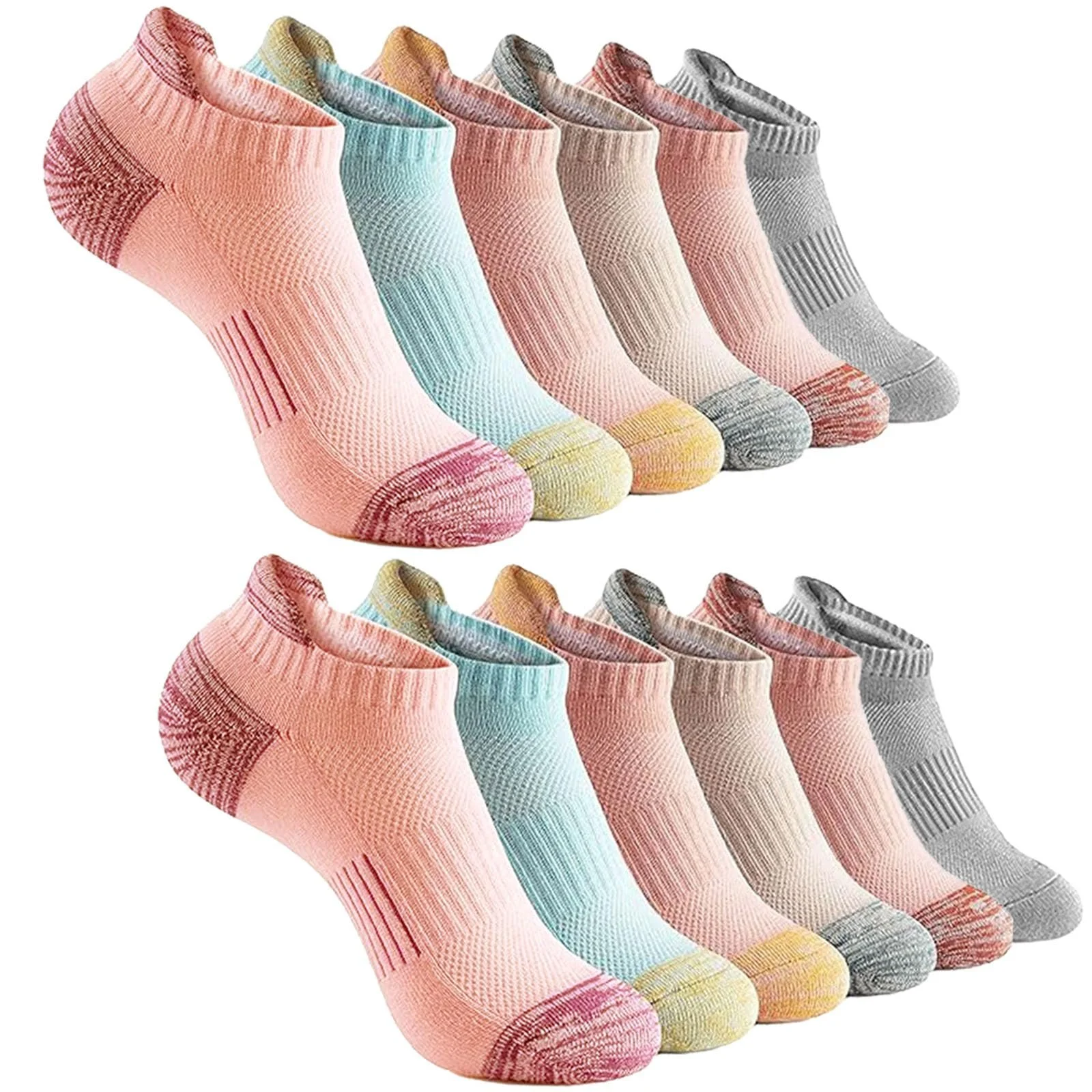 Носки спортивные KEYRI, 6 пар, для женщин и мужчин, короткие, дышащие, для бега, йоги, хайкинга, унисекс, фото №1