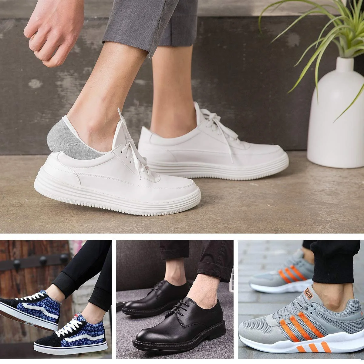 Шкарпетки HeyUU Бавовняні невидимі шкарпетки, фото №5