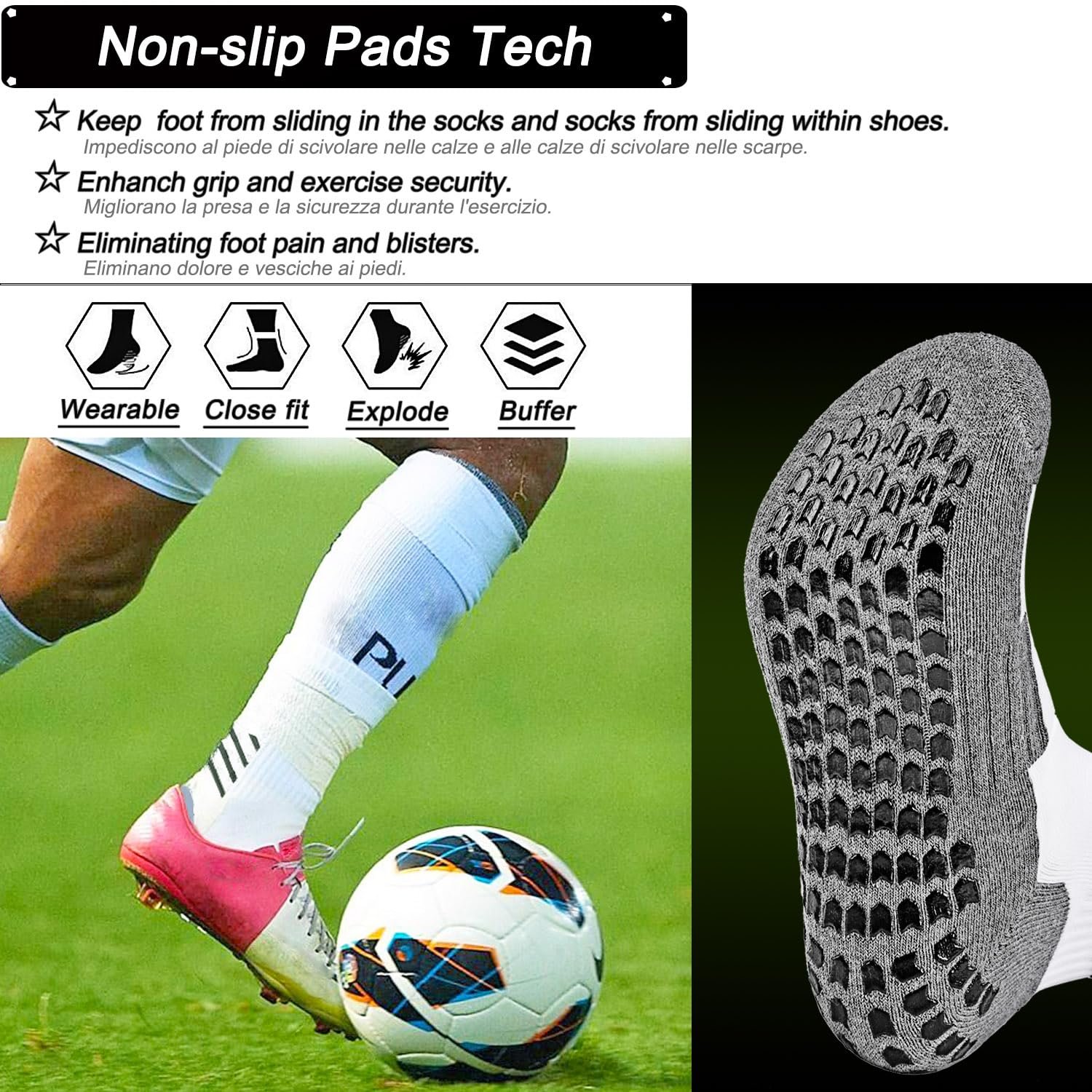 Футбольні шкарпетки з нековзною підошвою для чоловіків та жінок, фото №3