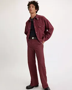 Чоловіча куртка Levis - Western Trucker C Red Mahogany - L synthetic.ua - Фото 1