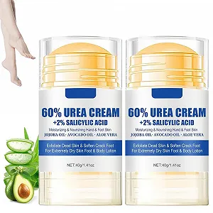 Увлажняющий крем для ног 60% Urea против трещин 2 шт. - Фото 1