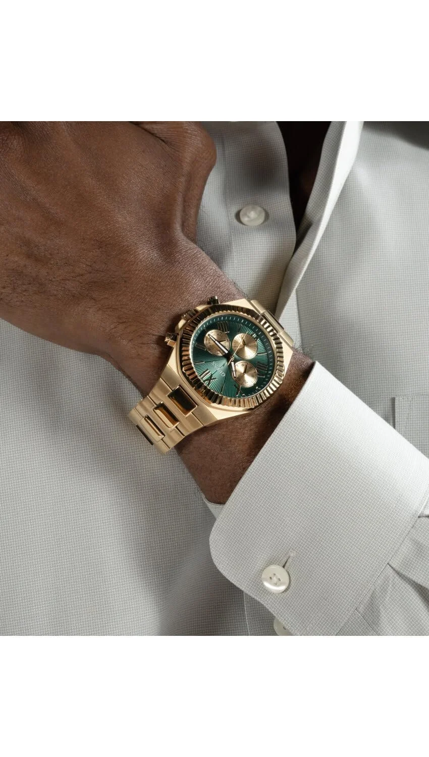 Чоловічий годинник GUESS Equity GW0703G2 Нержавіюча сталь Золотий, фото №4 Чоловічий годинник GUESS Equity GW0703G2 Нержавіюча сталь Золотий, фото №4