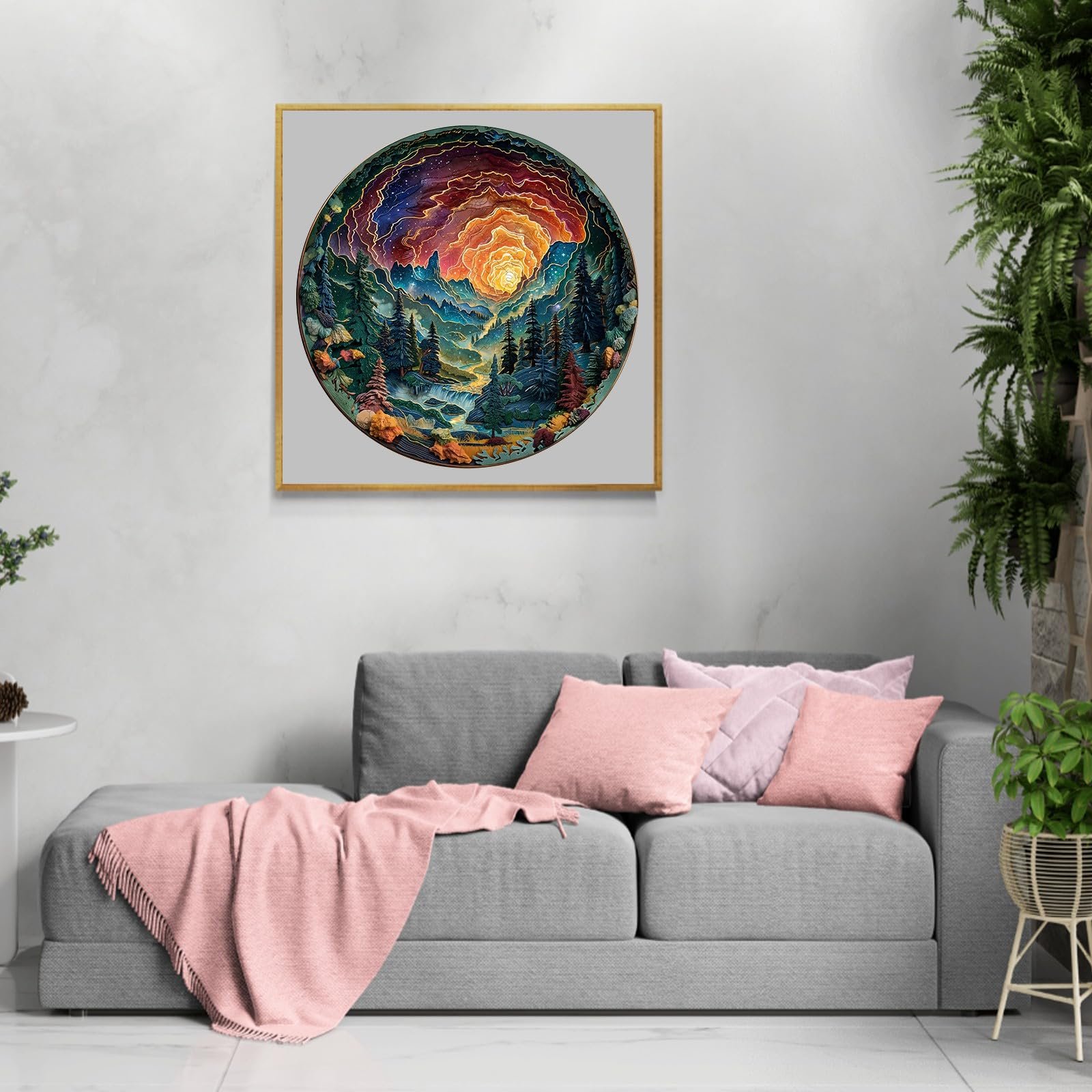 Дерев'яний пазл SECOGM 3D Visual Cave Sky 200 елементів 29 x 29 см у подарунковій коробці, фото №6