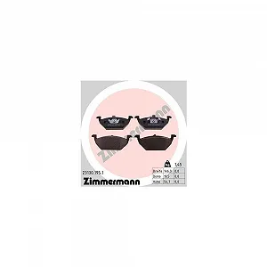 Комплект гальмівних колодок дискового гальма ZIMMERMANN 23130.195.1 для AUDI VW VAG VW (SVW) - Фото 1