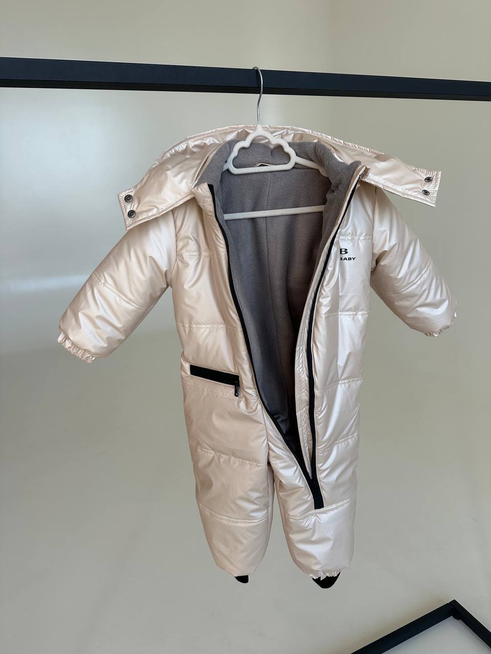 Демісезоний комбінезон 74 розмір бежевий, фото №4 Демісезоний комбінезон 74 розмір бежевий, фото №4