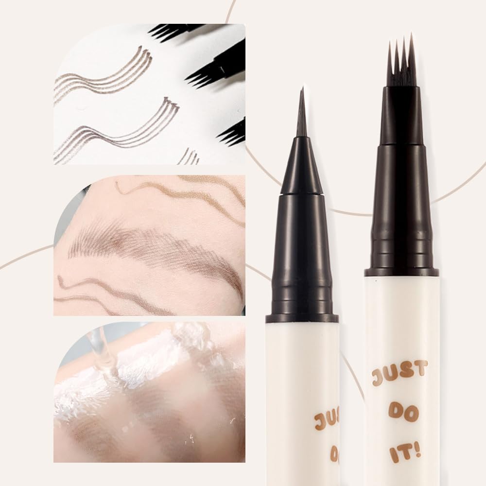 Карандаш для бровей Microblading 3D Micro 2024 4 Fork Tips Водостойкий Коричневый, фото №5