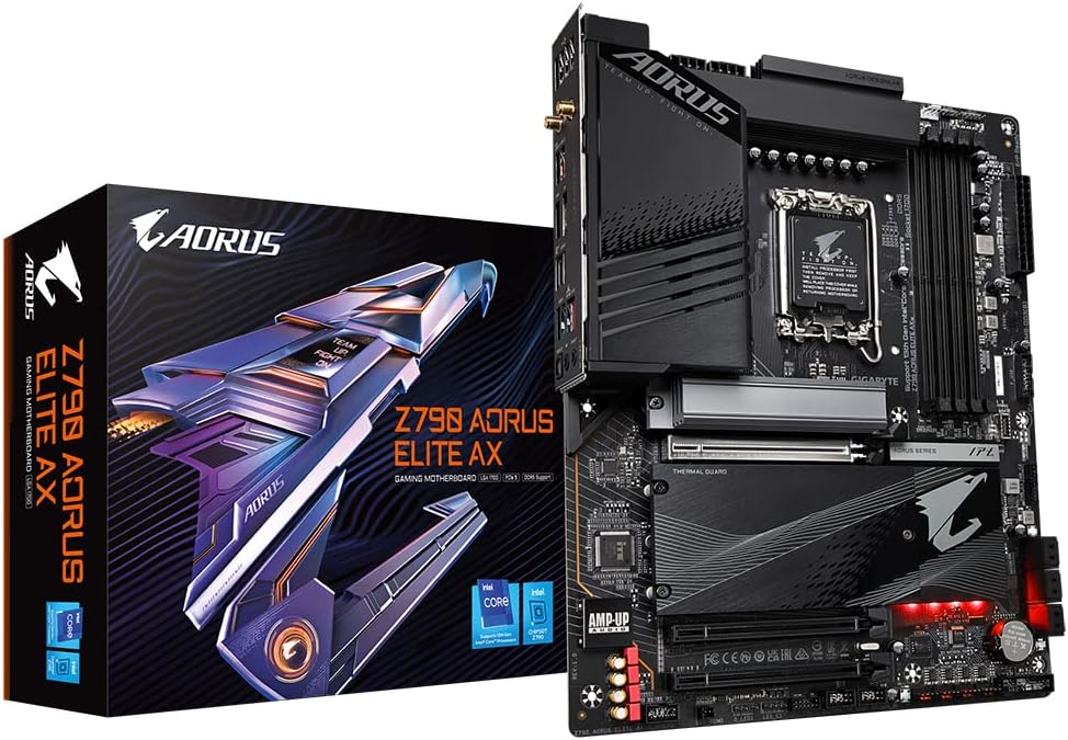 Материнская плата GIGABYTE Z790 AORUS ELITE AX Socket 1700 Intel Z790 4xDDR5, фото №1 Материнская плата GIGABYTE Z790 AORUS ELITE AX Socket 1700 Intel Z790 4xDDR5, фото №1
