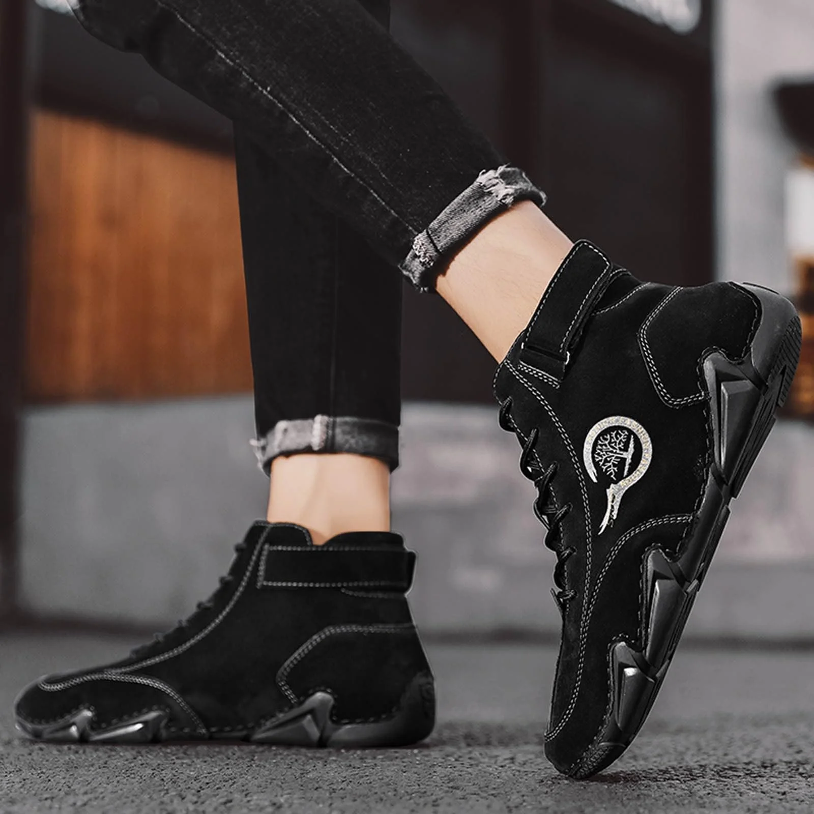 Кросівки SRZYMJ Чорний, фото №4