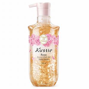 Гель для душа Kustie Rose Anti-Aging Perfume с лепестками роз и розовым маслом 380 мл - Фото 1