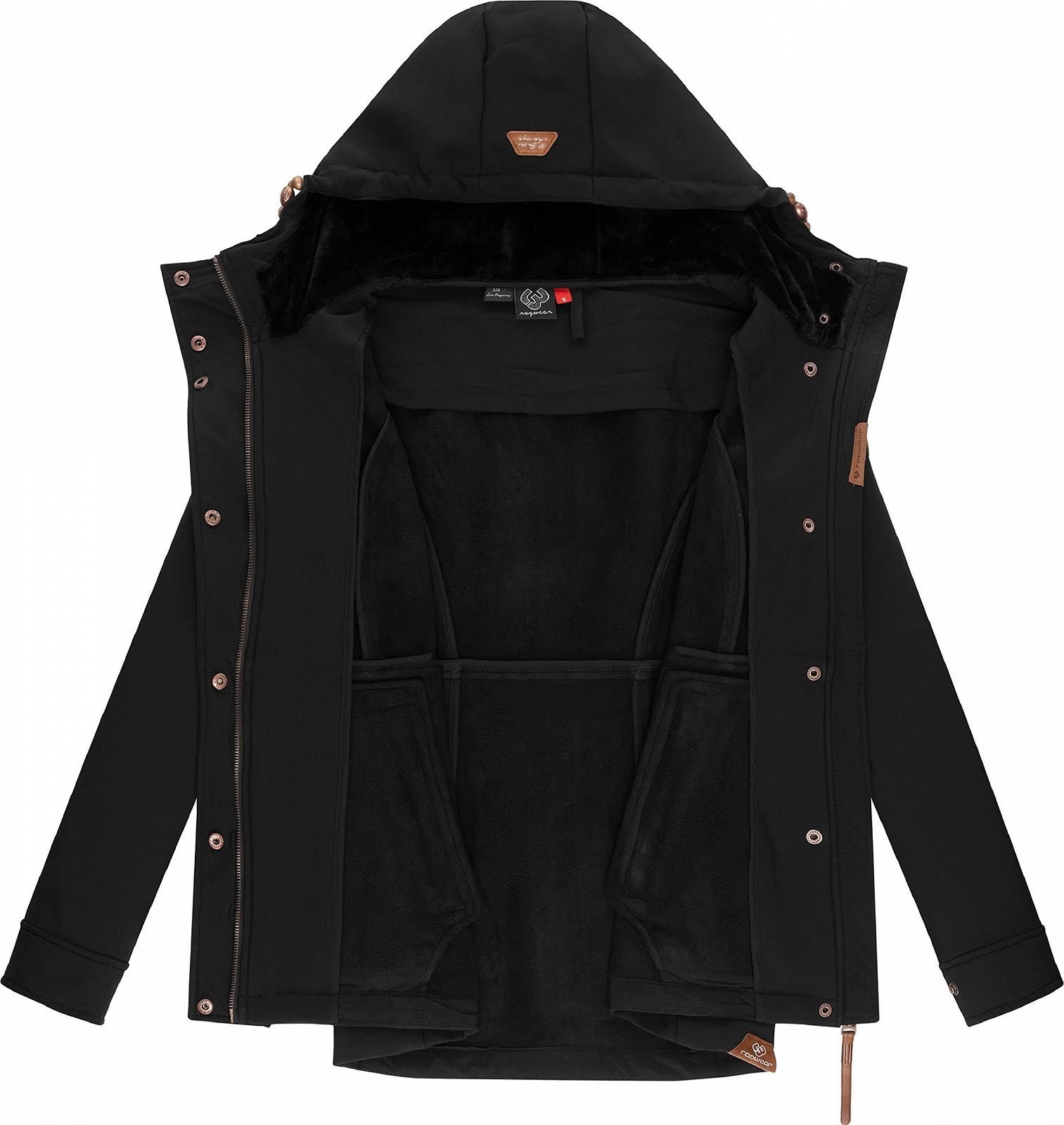 Куртка Softshell Ragwear Yba Женская с капюшоном из плюшевого флиса, фото №5