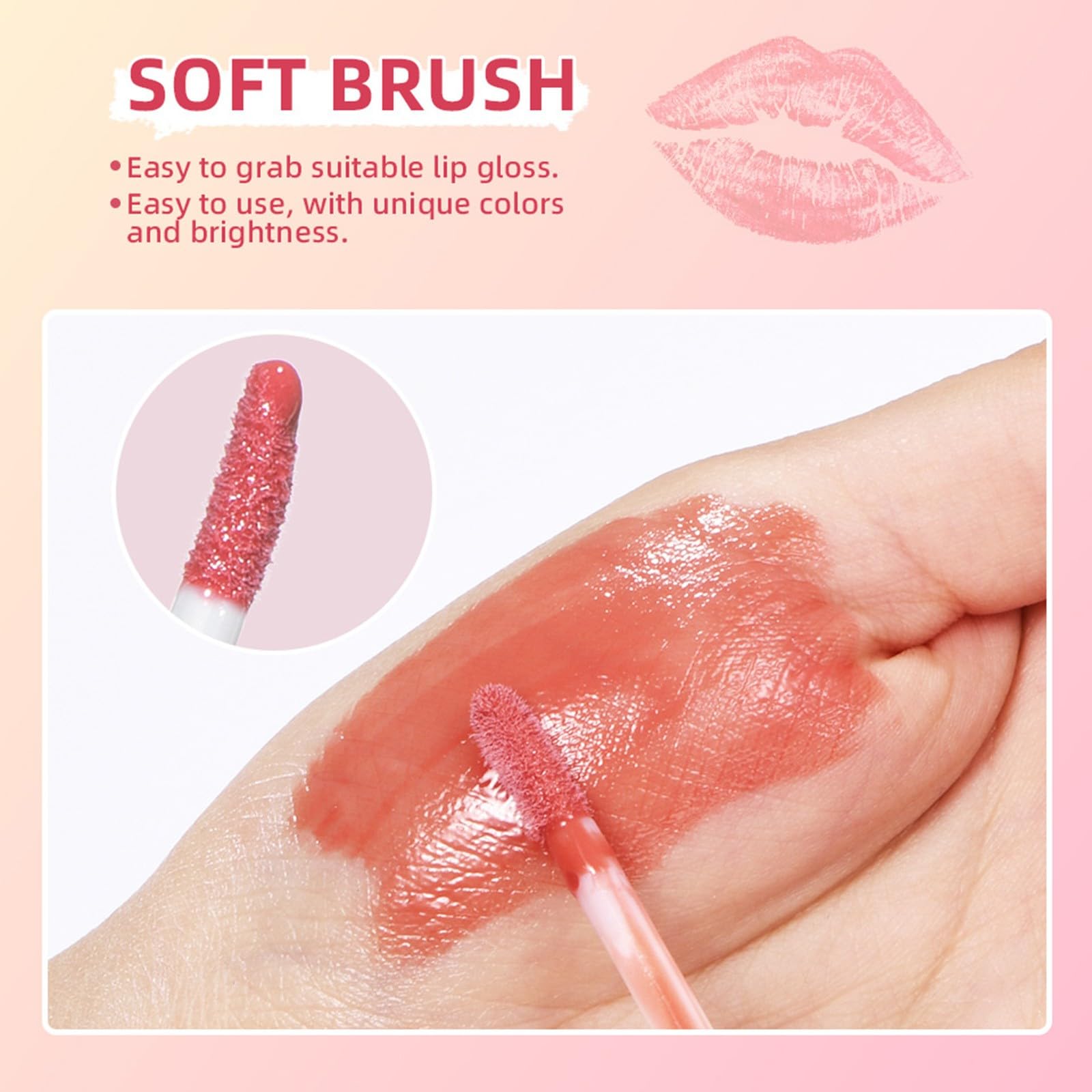 Блиск для губ Klarer Lipstick langanhaltendes Make-up зволожуючий червоний (A, One Size), фото №5 Блиск для губ Klarer Lipstick langanhaltendes Make-up зволожуючий червоний (A, One Size), фото №5