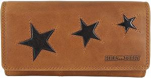 Гаманець Hill Burry Шкіряний Жіночий Довгий З RFID захистом Three Stars Star 2021 Collection Коричневий - Фото 1