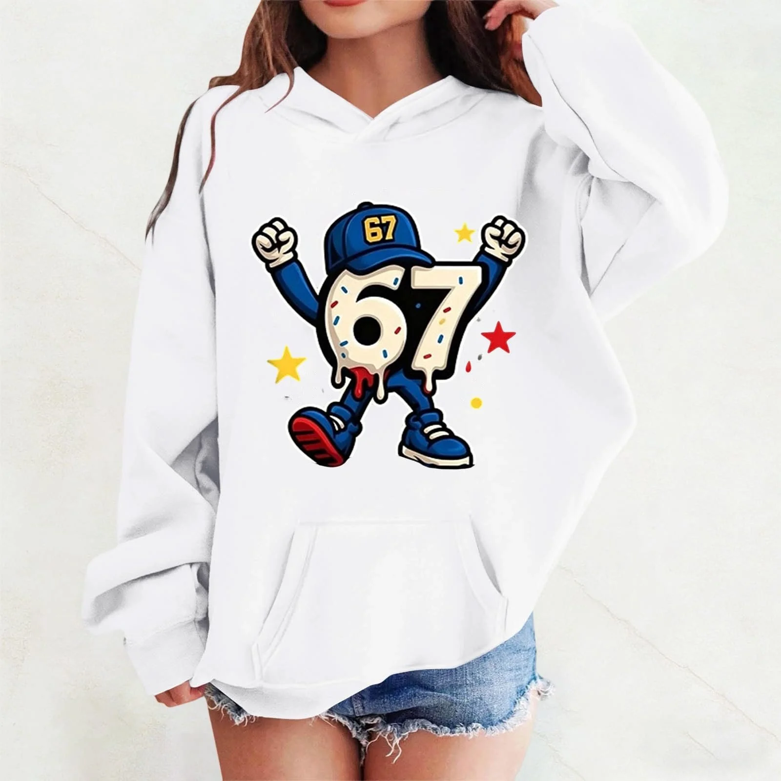 Худи для девочки, Толстовка, Детский худи, Удобная толстовка, Детская флисовая теплая толстовка, Мягкая толстовка 67 с принтом, Теплая зимняя толстовка, Повседневная модная уютная куртка, Толстовка с длинными рукавами, Куртка-толстовка, фото №2