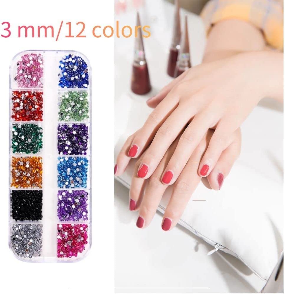 Стразы Кристальные Стразы для ногтей для дизайна ногтей Наклейки на ногти с кристаллами Самоцветы для ногтей для макияжа лица Украшения для ногтей и праздничные аксессуары Многоцветный, фото №1