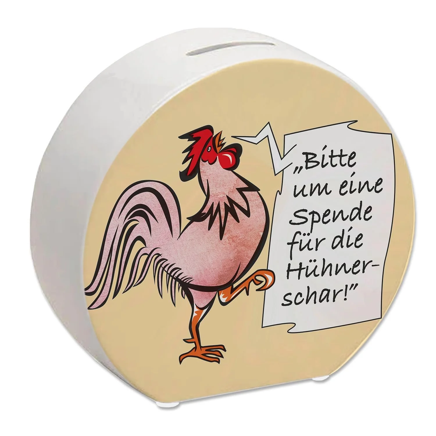 Скарбничка мотив Півень для чайових червона, фото №1