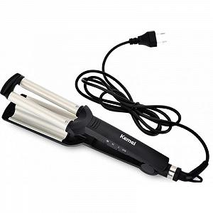 Тройная плойка для завивки волос Kemei JFQ-Km-2022 цена на synthetic.ua - Фото 1 Тройная плойка для завивки волос Kemei JFQ-Km-2022 synthetic.ua - Фото 1